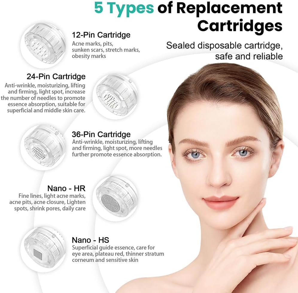 Dr. Pen Hydra H3 Pen All In One Microneedling Device-Giveaway 12 pcs Replacement Cartridges