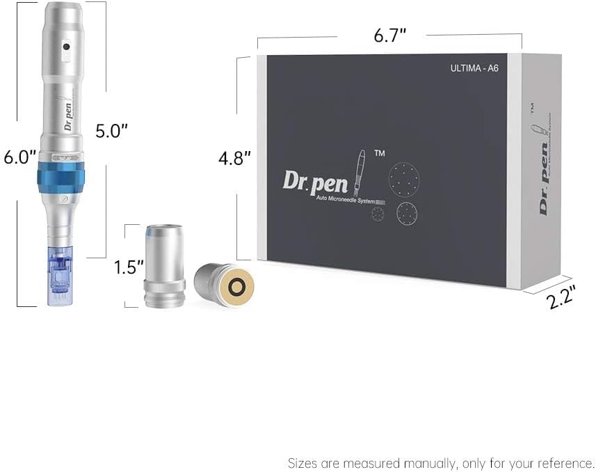 Dr.Pen A6 Professional Microneedling Pen with 12Pcs Cartridges Replacement Needles