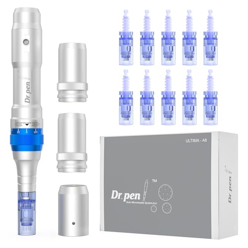 Dr.Pen A6 Professional Microneedling Pen with 12Pcs Cartridges Replacement Needles