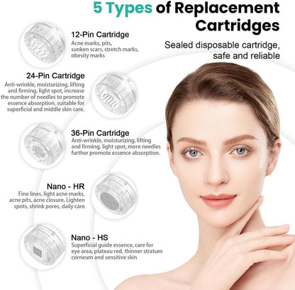Dr. Pen Hydra H3 Pen All In One Microneedling Device-Giveaway 12 pcs Replacement Cartridges