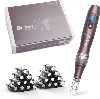 Dr.Pen A10 Professional Wireless Microneedling Pen with 20 Pcs Replacement Cartridges for Skin Care
