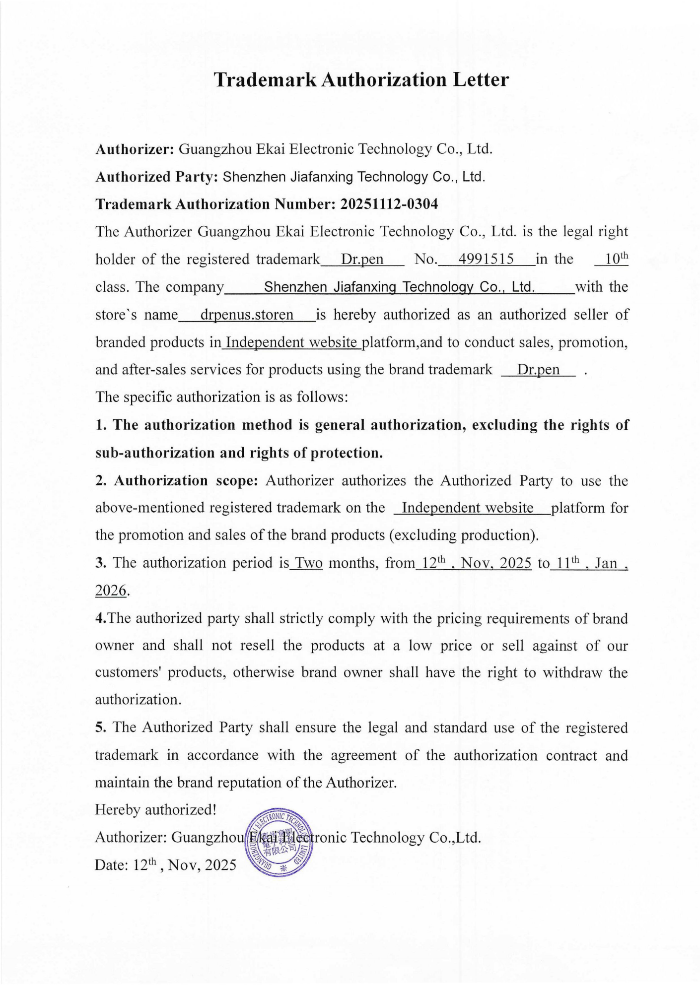 Battery Charger for Dr.Pen A6 Microneedling Pen
